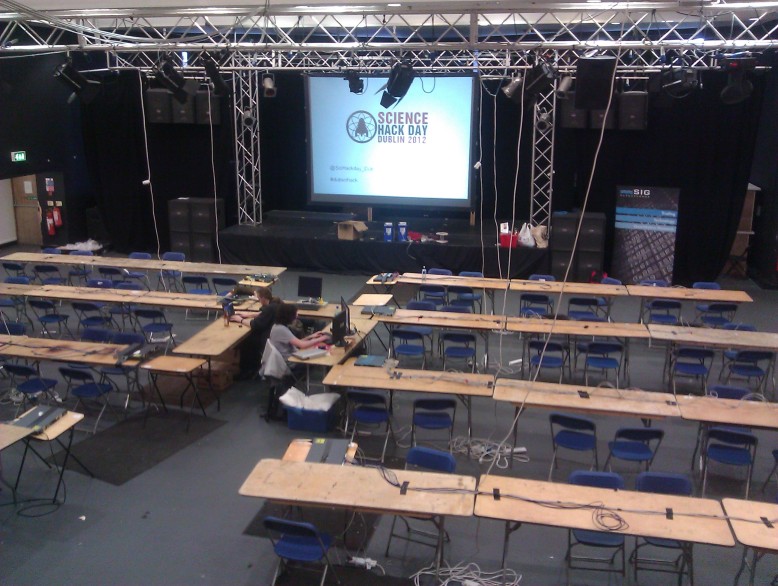 The venue before the day starts